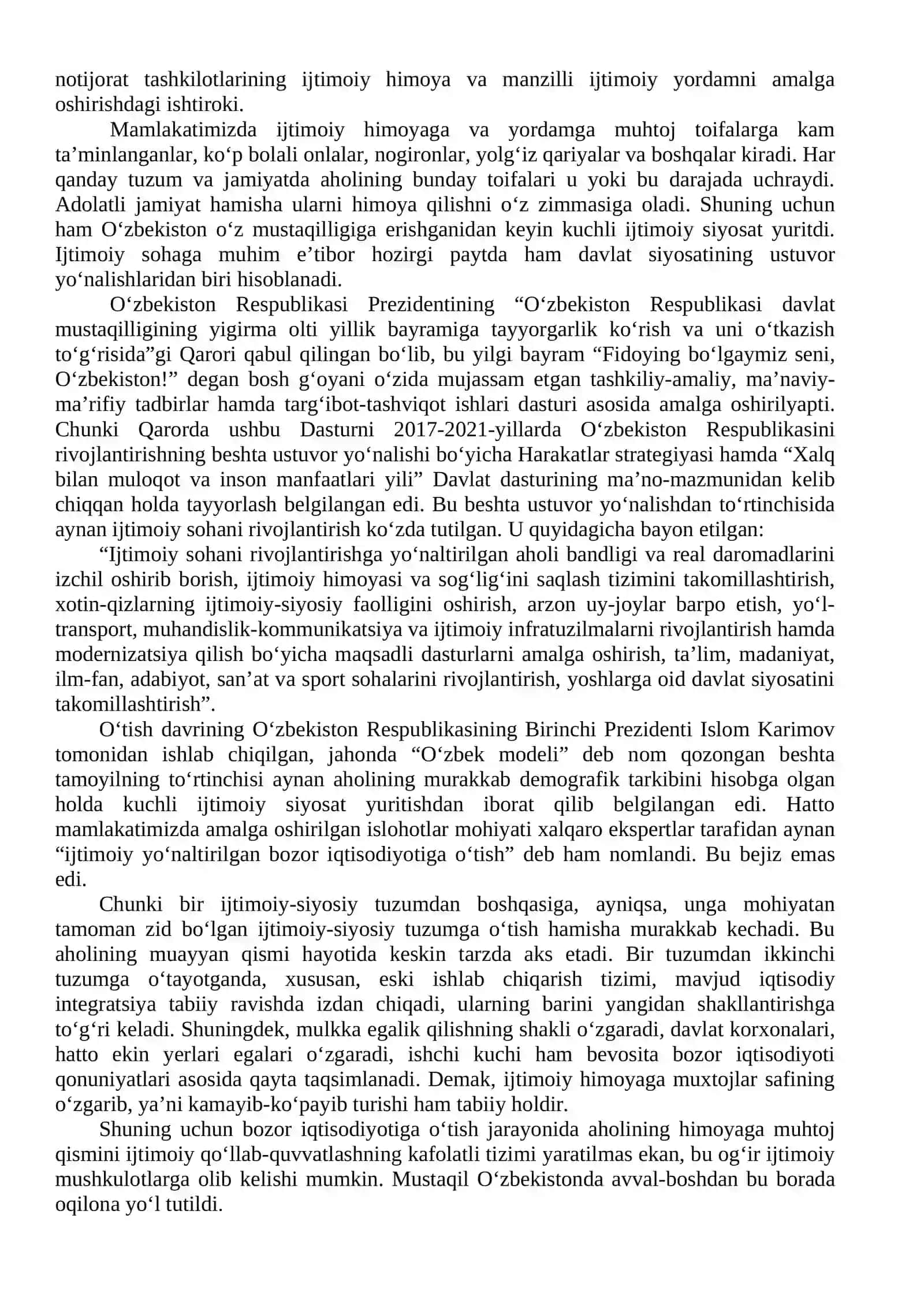 OʻZBEKISTON RESPUBLIKASIDA IJTIMOIY SOHADAGI ISLOHOTLAR 3