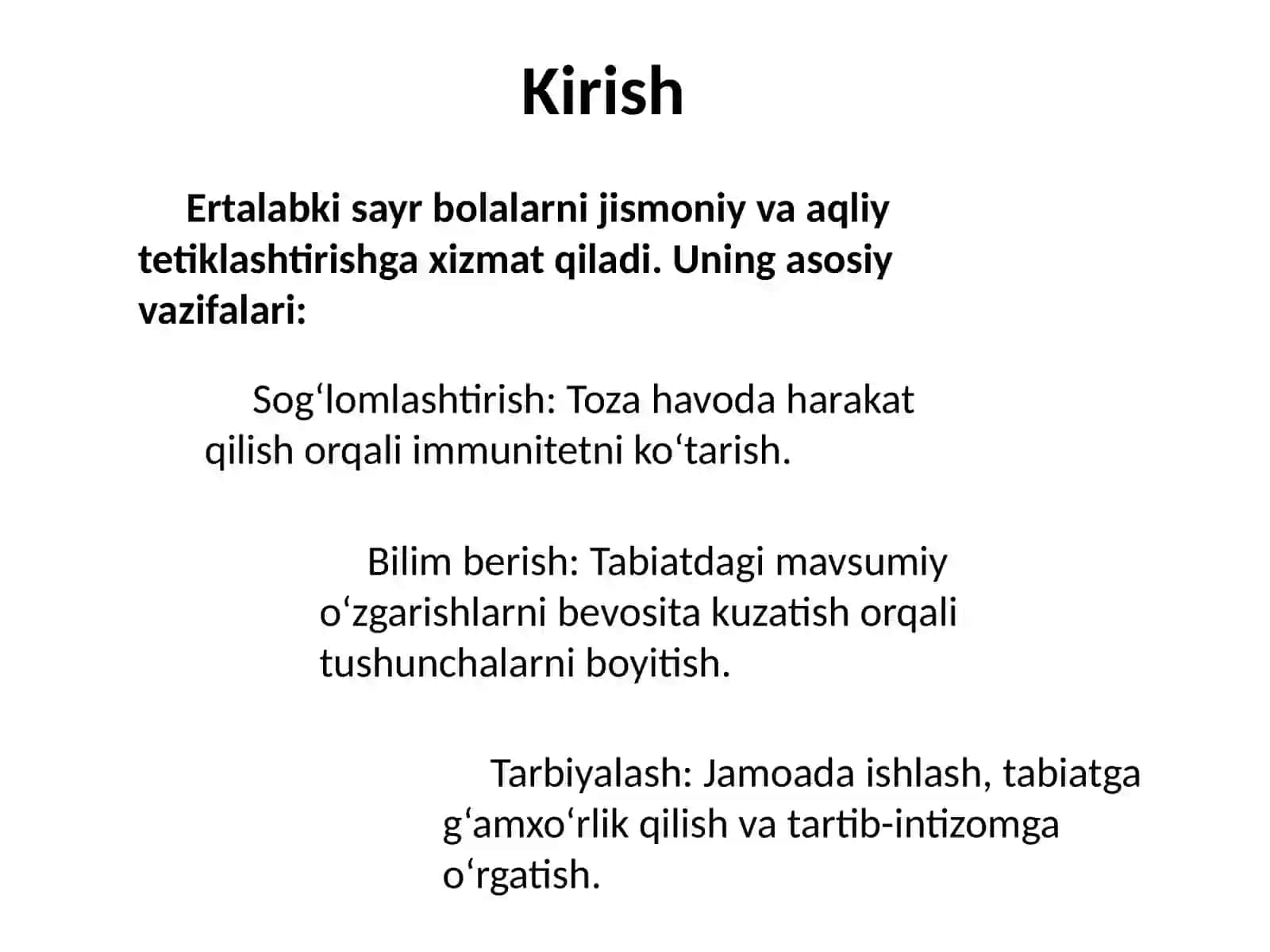 Ertalabki sayrni rejalashtirish plan-konspektini tuzish 3