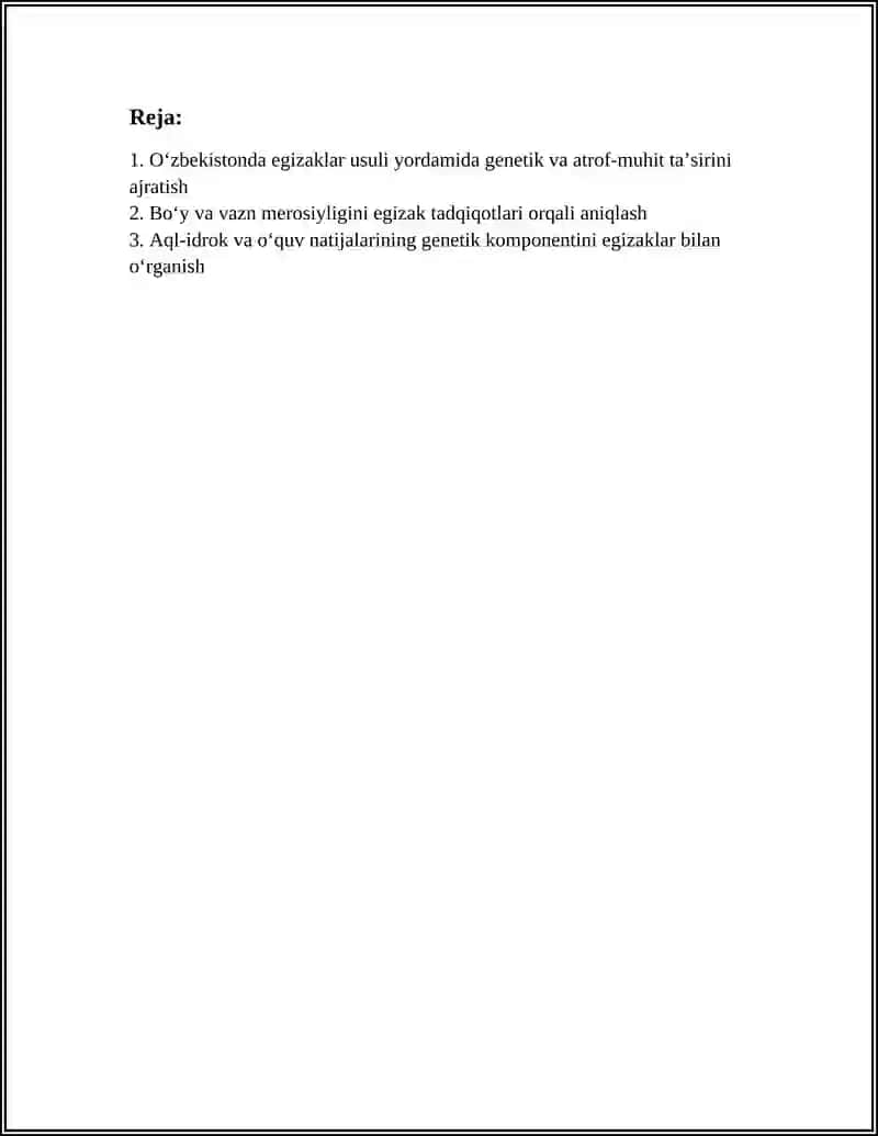 Oʻzbekistonda Egizaklar Usuli 3