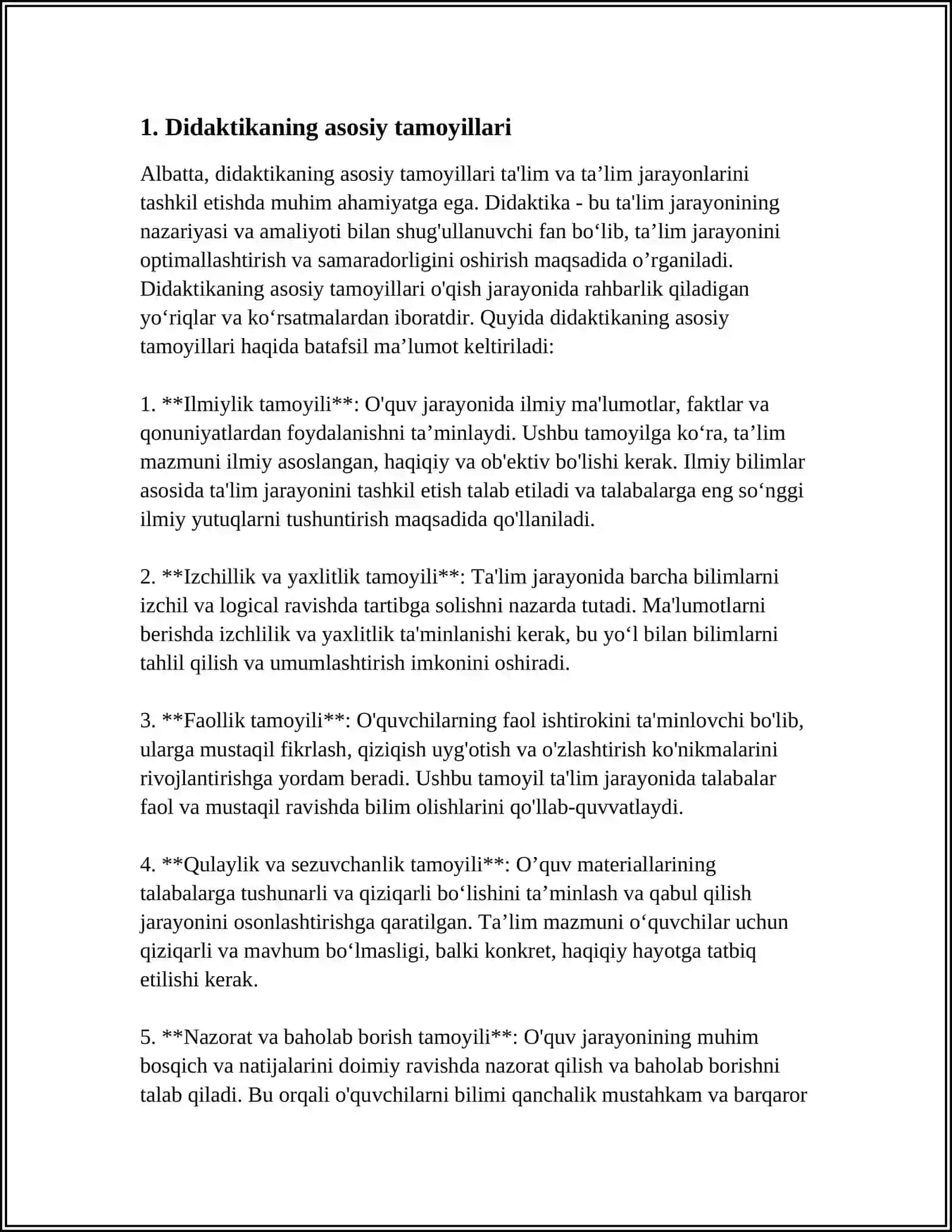 DIDAKTIKA TA'LIM NAZARYASI SIFATIDA 3