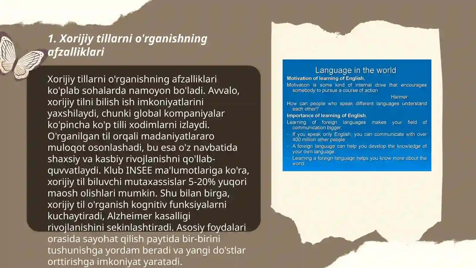 Xorijiy tillarni o'rganishning afzalliklari 3