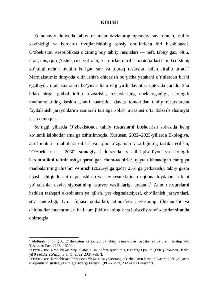 Davlatning tabiiy resurslardan foydalanish jarayonlarini tartibga solishi 3
