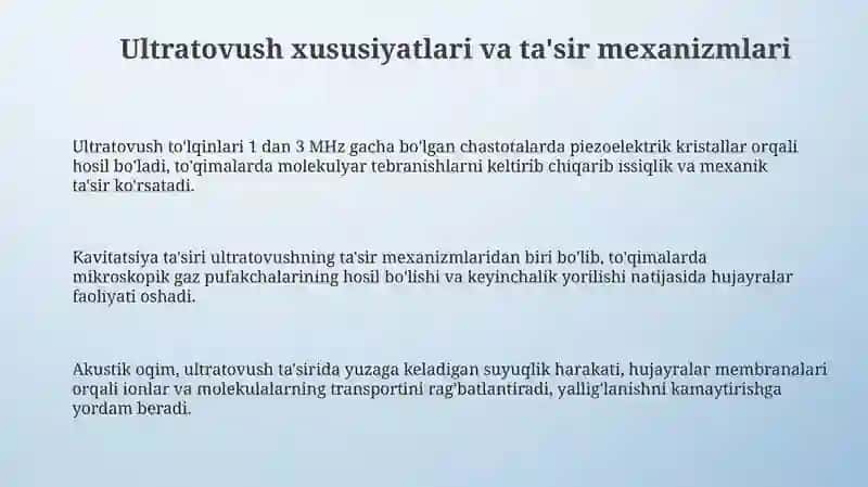 Ultiratovushli fizaterapiya asoslari 3