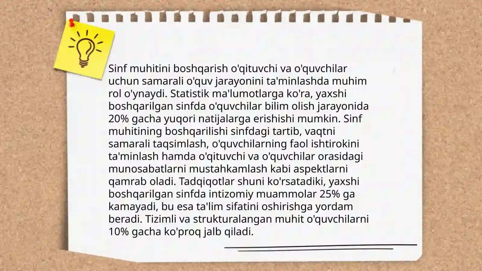 Sinf muhitini boshqarish texnikasi va usullari 3