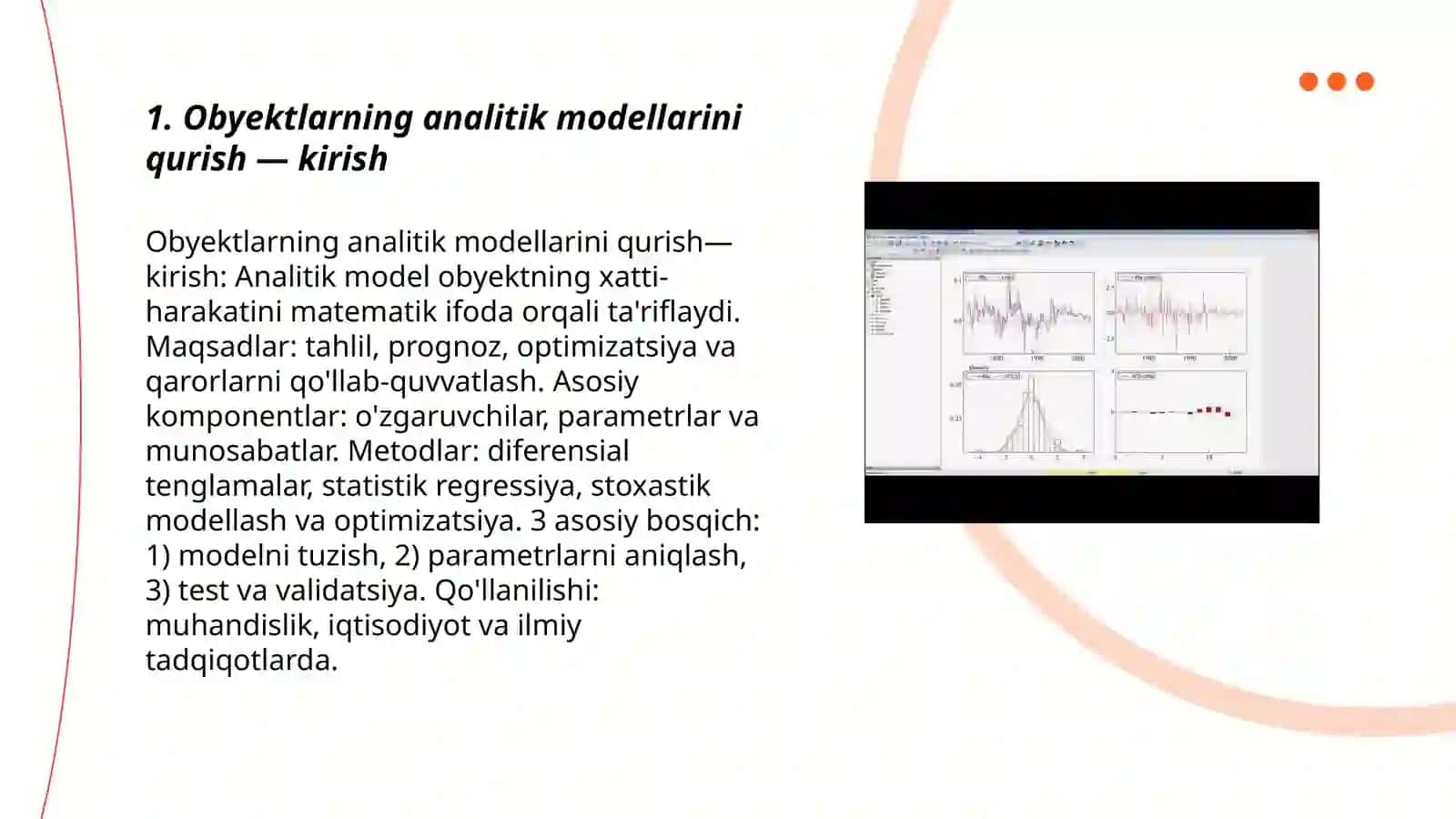 Obeyktlanning analitik modelarini qurish usulari 3