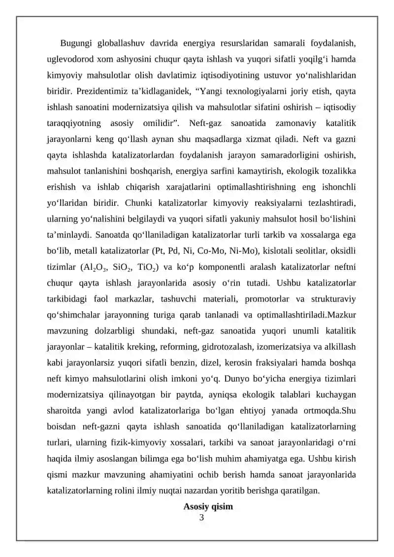Neft va neft-gazni qayta ishlash texnologiyasi 3