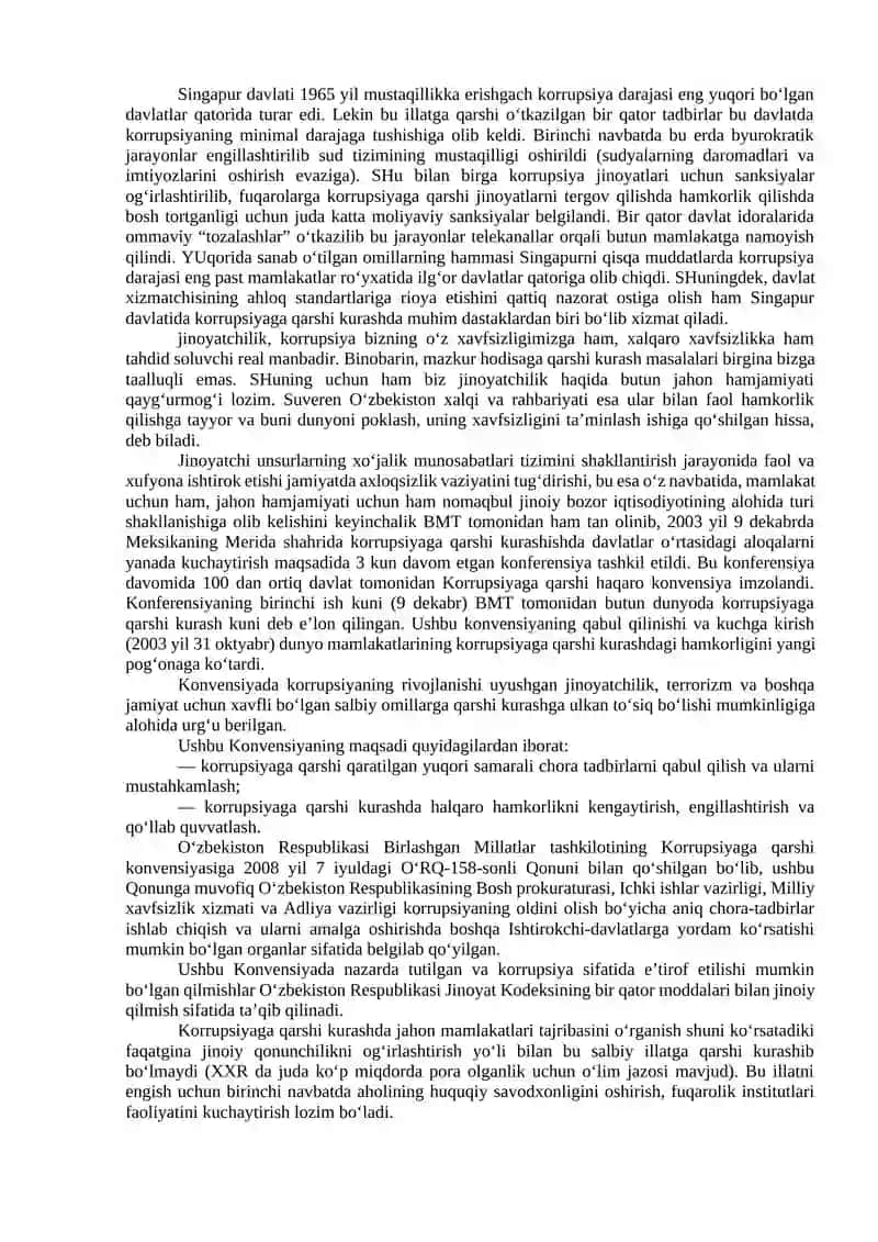 Korrupsiyaga qarshi kurashning jahon tajribasi 3