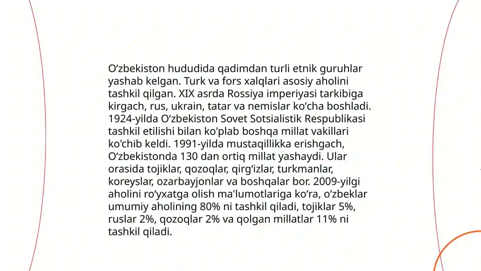Oʻzbekistonda etnik va konfessiyalararo munosabatlar 3