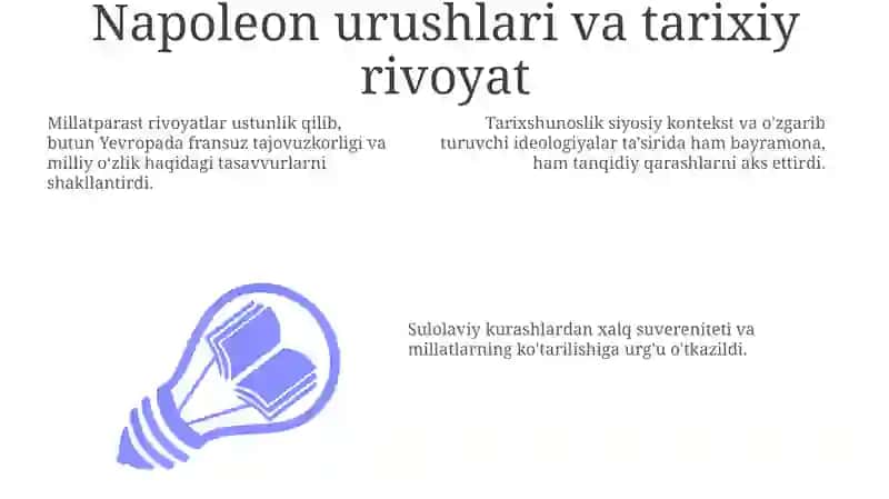 Napoleon urushlari va tarixiy rivoyat 3