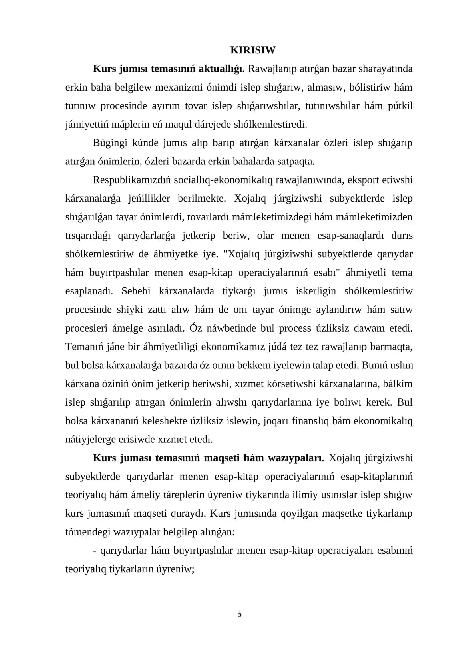 Xojalıq júrgizish subyektlarida qayırdar hám buyırtpalar aylanıslarınıń esabı 3