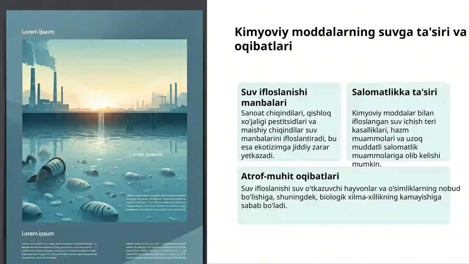 Suv havzalarini ifloslanishi: muammo va yechimlar 3