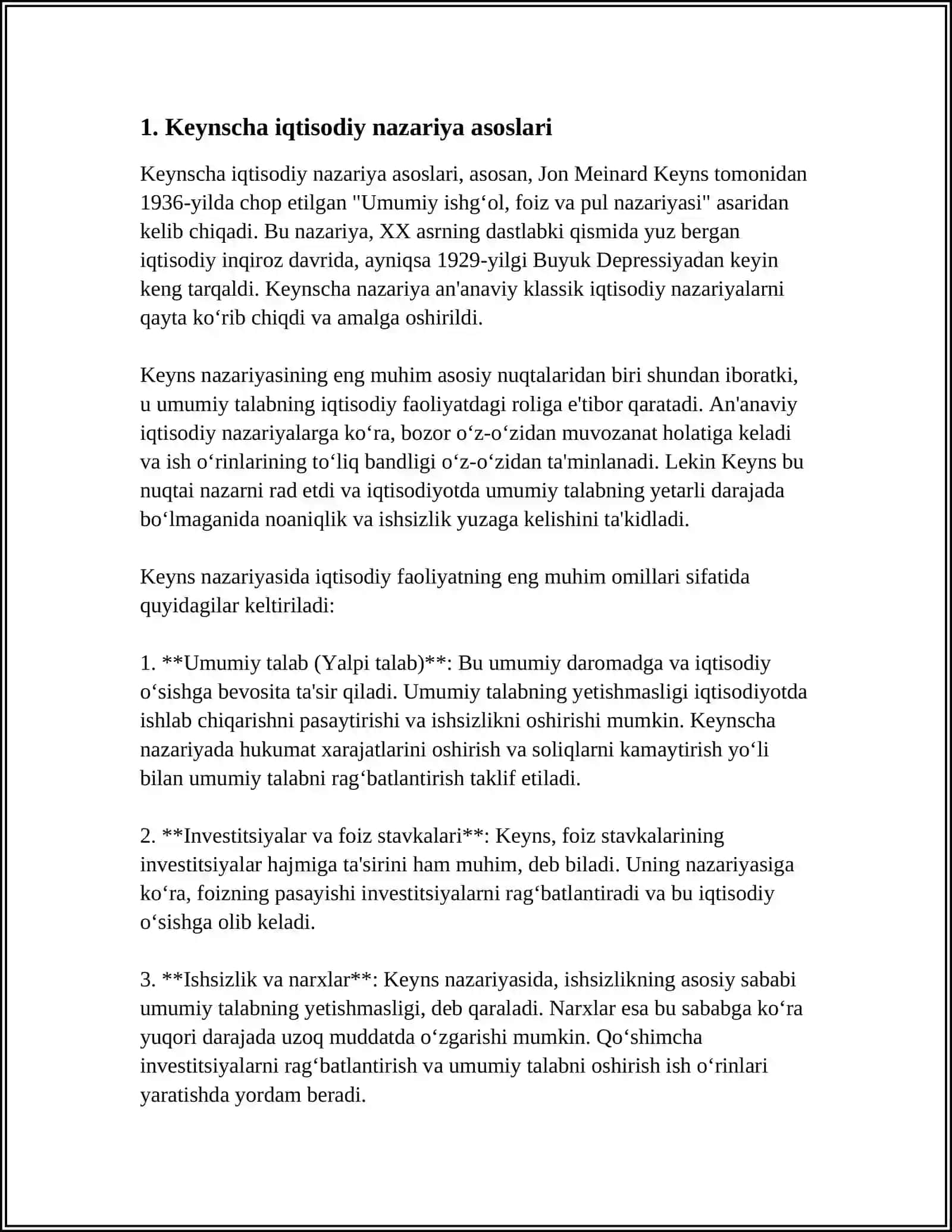 IQTISODIYOTNI TARTIBGA SOLISHNING KEYNSCHA DASTURI 3