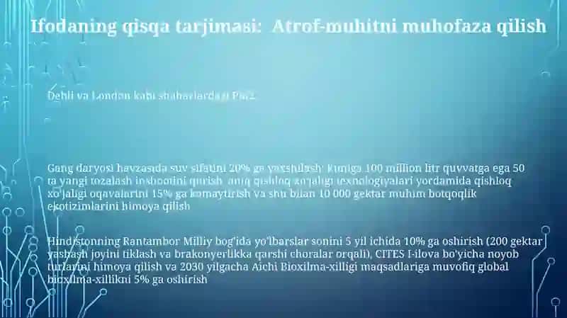Tabiatdan foydalanish va muhofaza qilishni boshqarish 3
