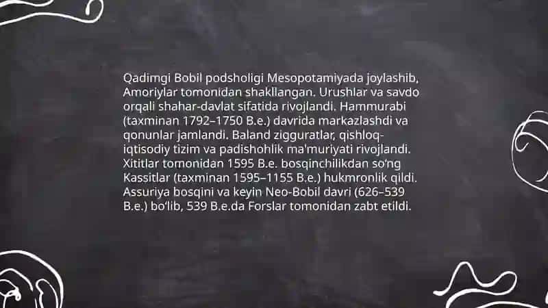 Qadimgi Bobil podsholigi 3