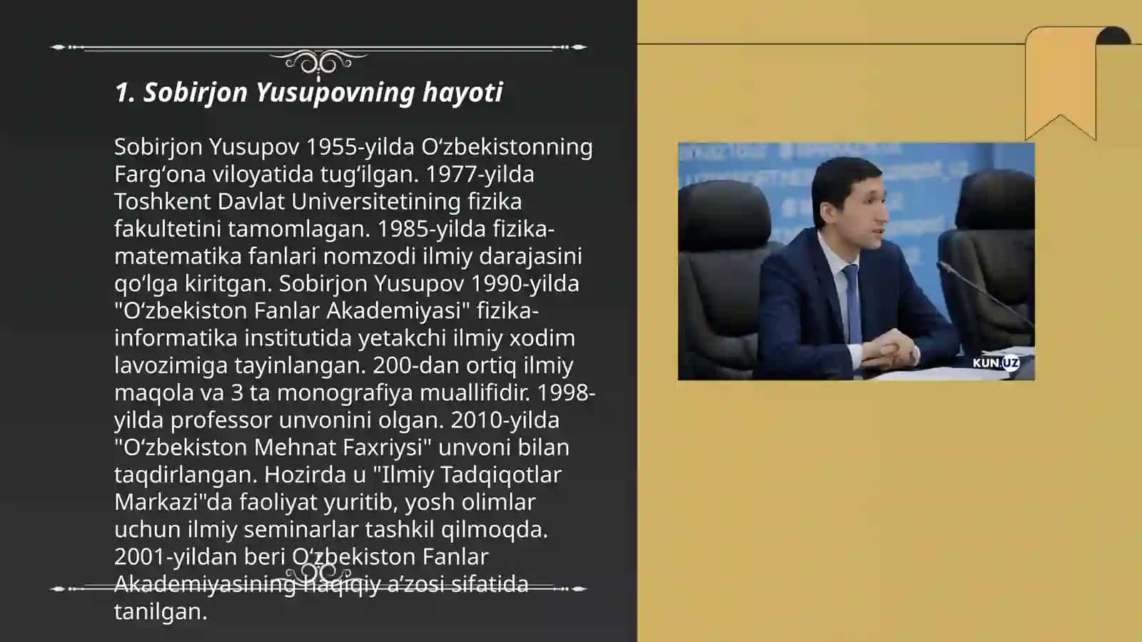 Sobirjon Yusupovning hayoti 3