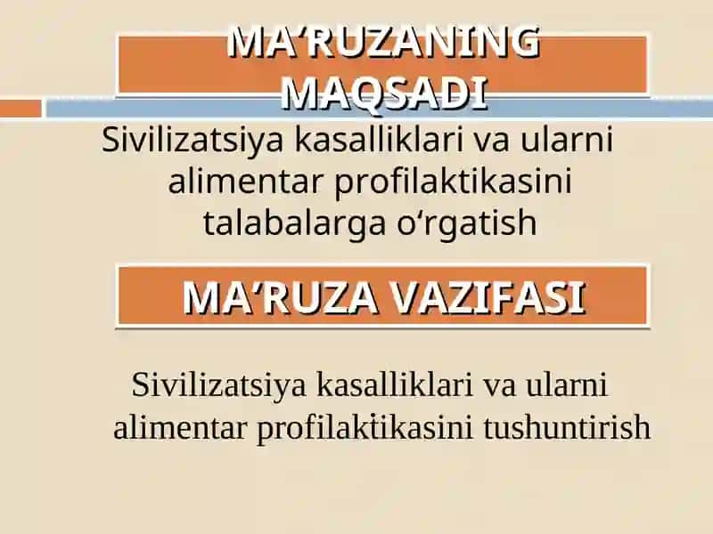 SIVILIZATSIYA KASALLIKLARINI ALIMENTAR MUAMMOLARI 3