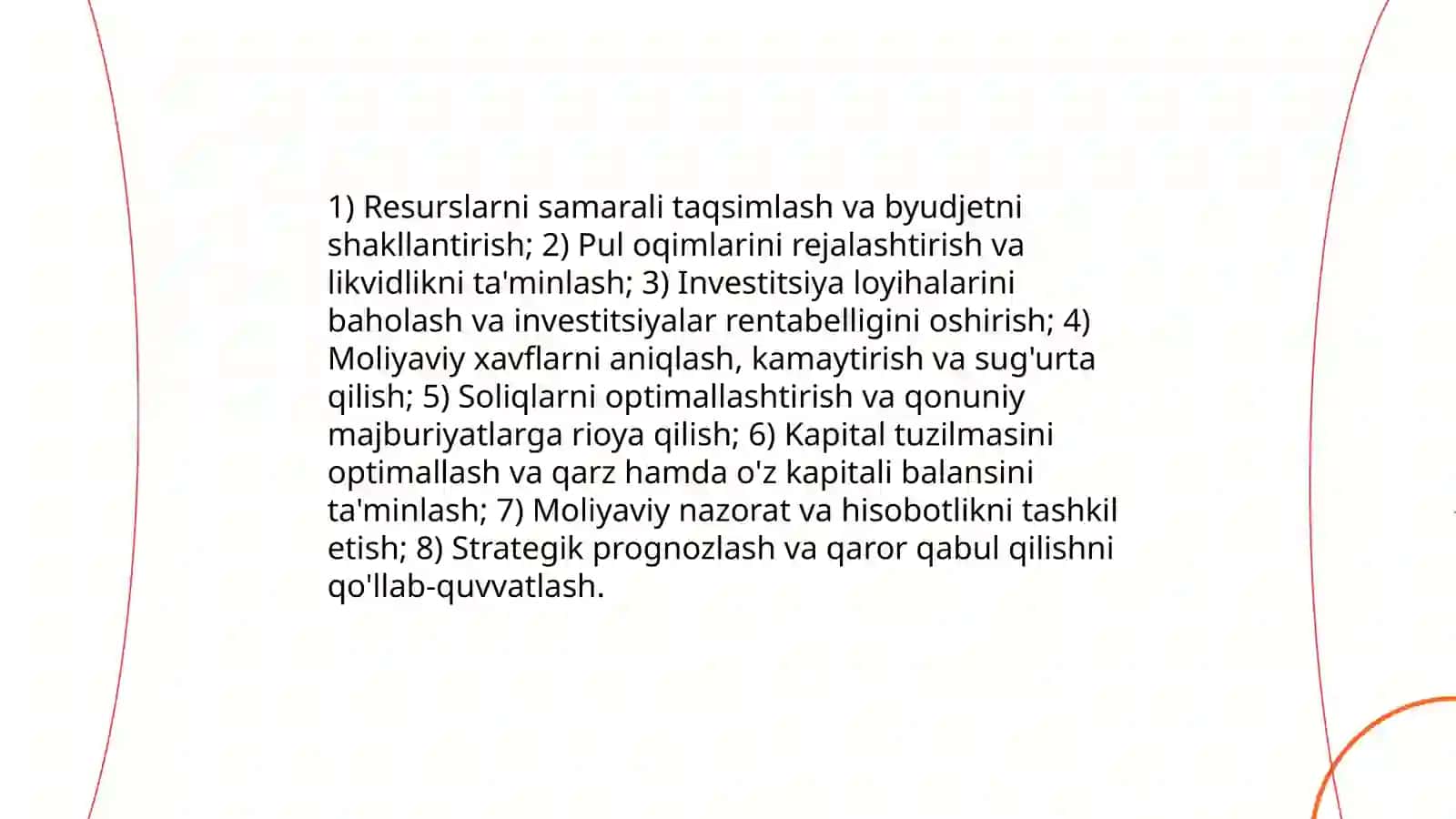 Iqtisodiyotni liberallashtirish sharoitida moliyaviy rejalashtirishning ahamiyati 3