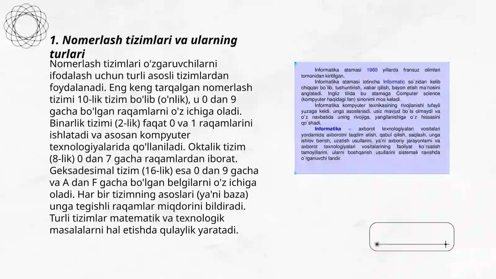 Nomerlashga oʻrgatishga tayyorgarlik 3