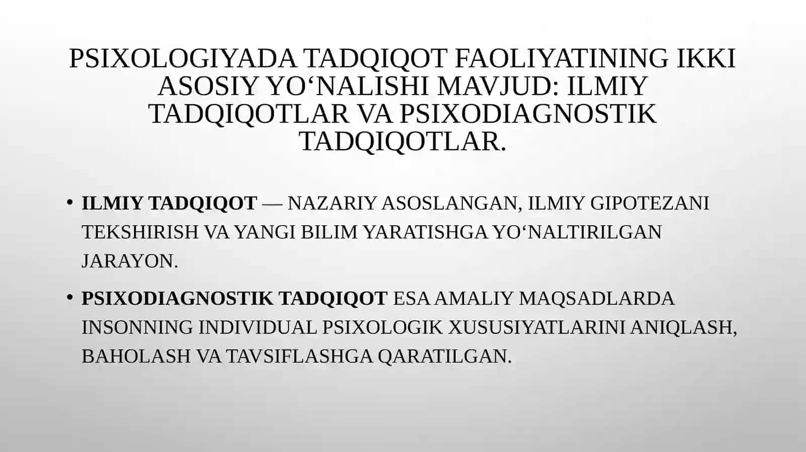 Psixodiagnostik tadqiqotlarning ilmiy tadqiqotlardan farqi 3