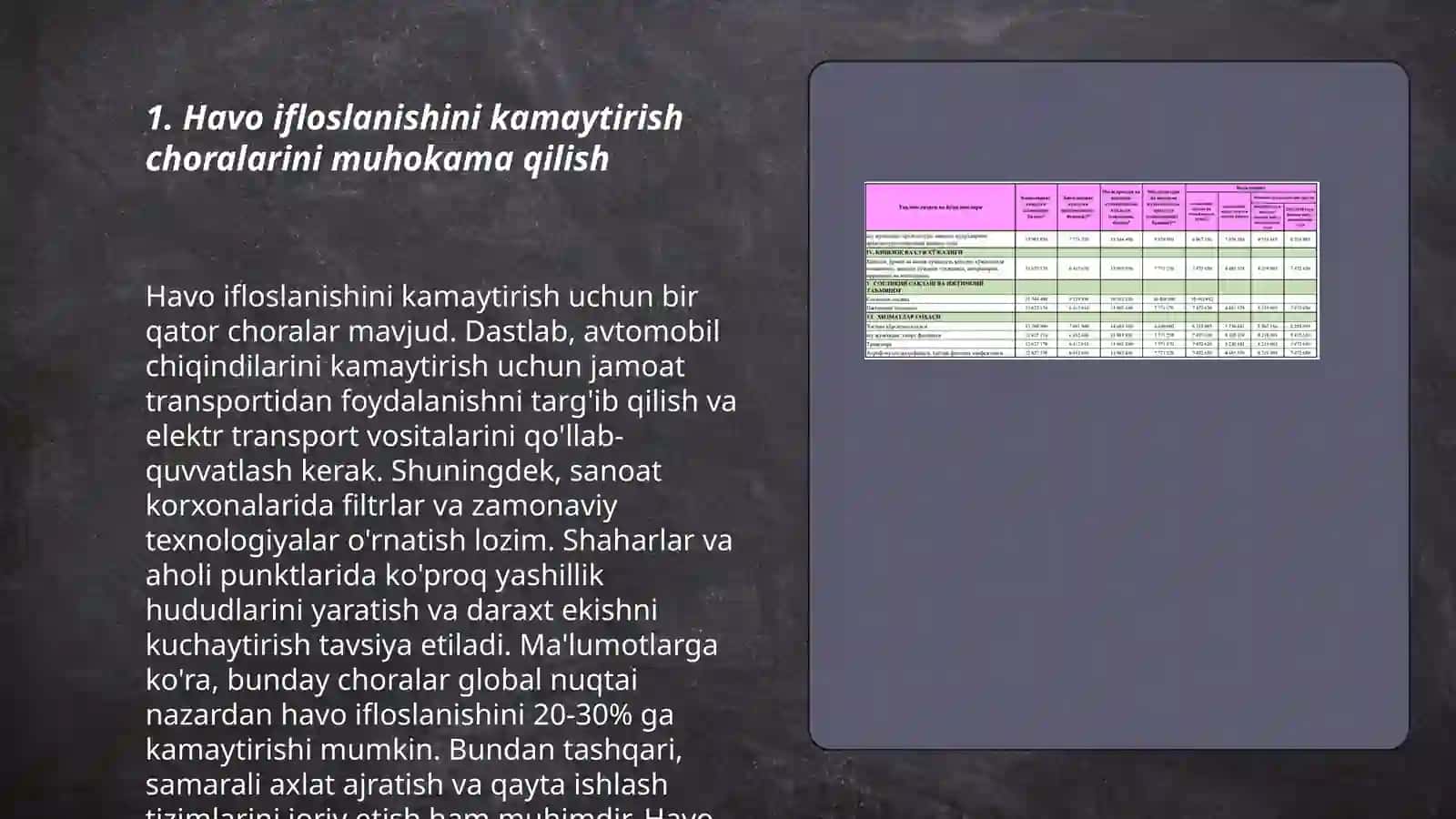 Oliy majlis tomonidan chaqirilgan tabiatni muhofaza qilishga doir majlislarni otkazish 3