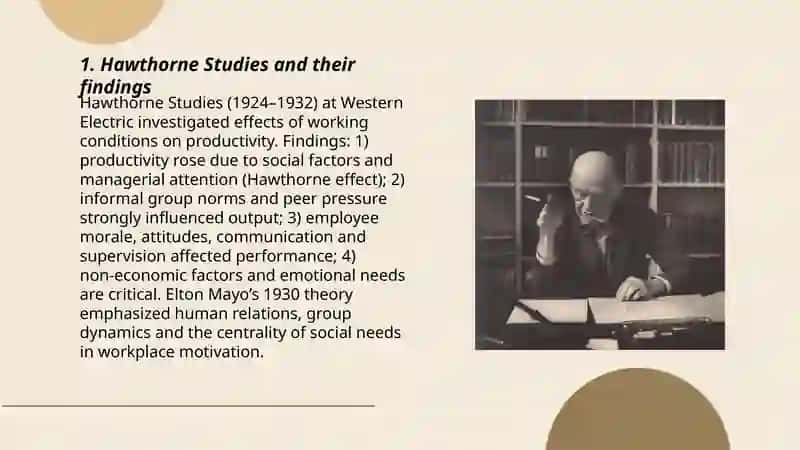 Elton Mayo(1930 theory) 3