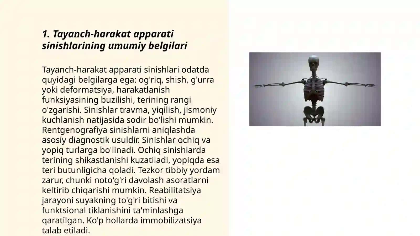 Tayanch-harakat apparati sinishlari va chiqishlarini tashxislash 3