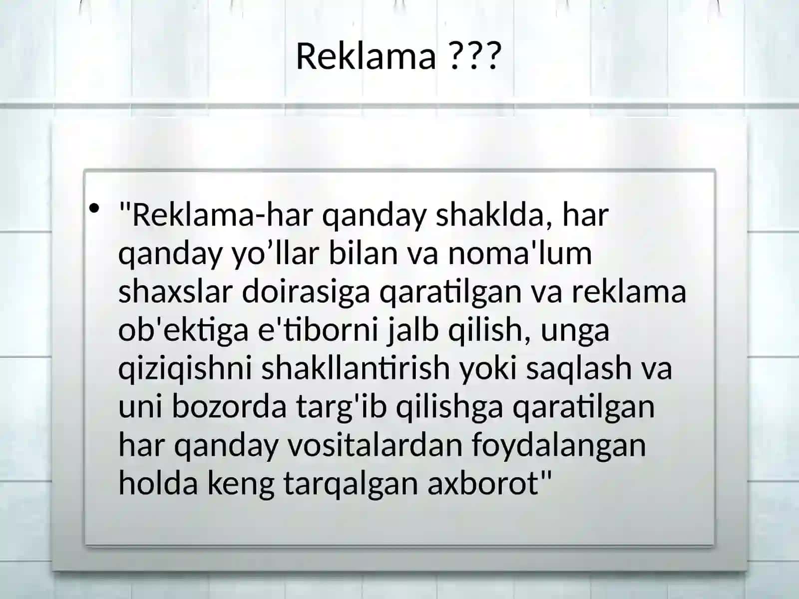O’zmаhsulоtinirеklаmаqilishyo’llаri 3