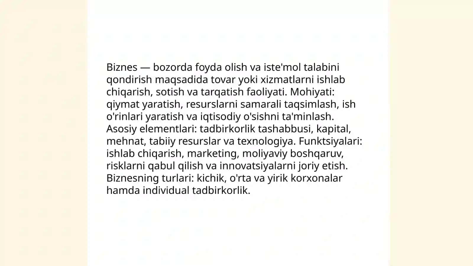 Biznesning nazariy asoslari 3