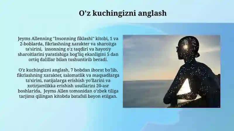 Insonning fikrlashi Jeyms Allen 3