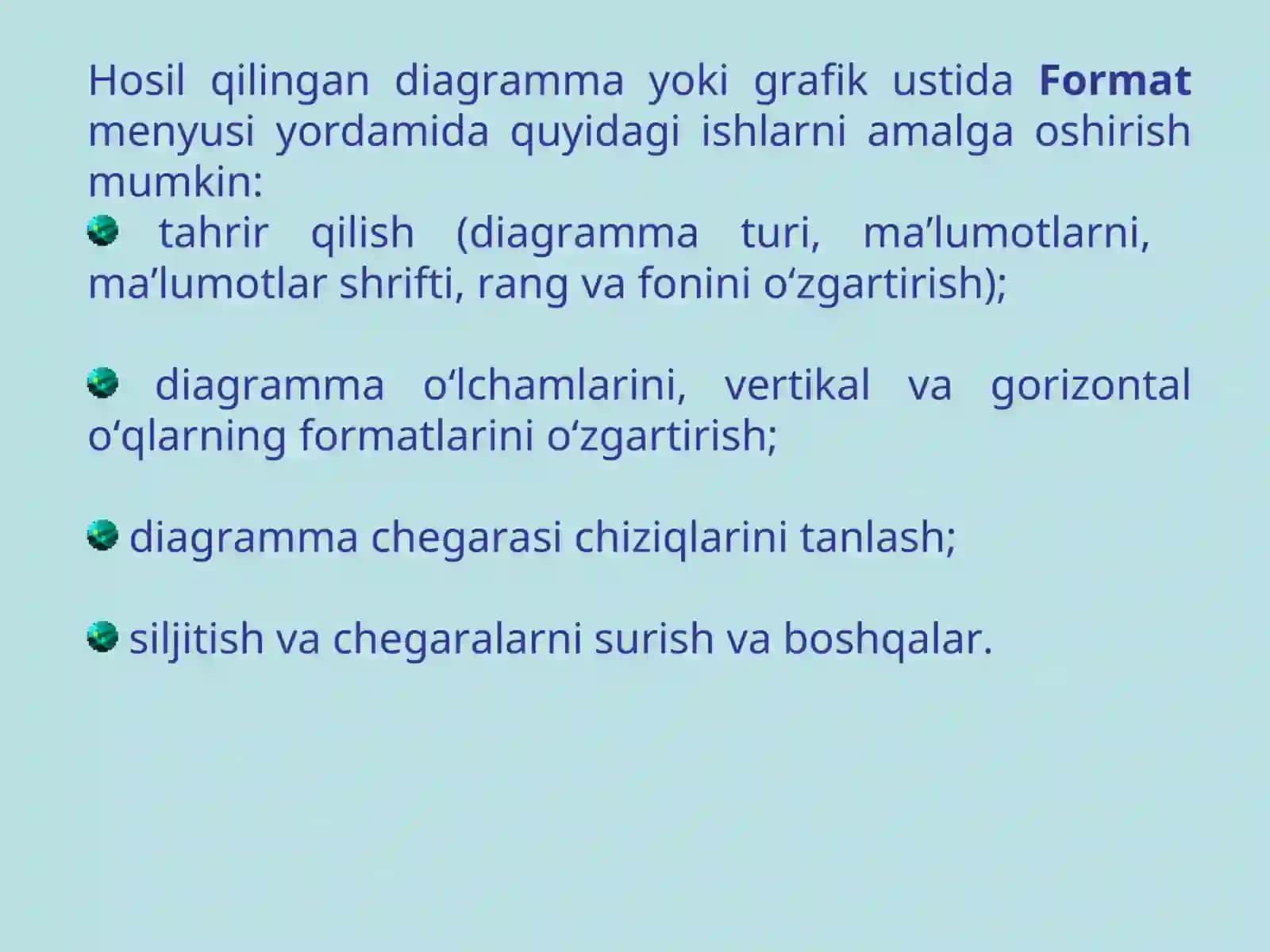 Diagramma va grafiklarni tahrir qilish 3
