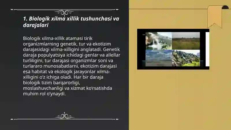 Biologik xilma xillikni saqlash 3