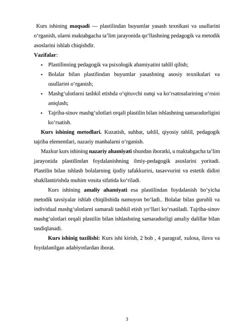Bolalar bilan plastilindan buyumlar yasash texnikasi va usullari 3
