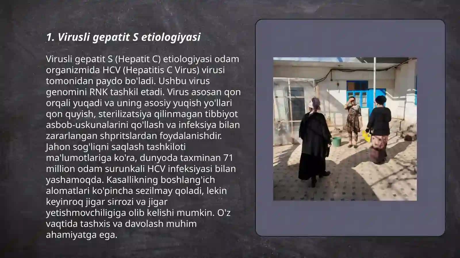 Virusli gepatitlar S va D etiologiyasi, epidemiologiyasi, klinikasi 3