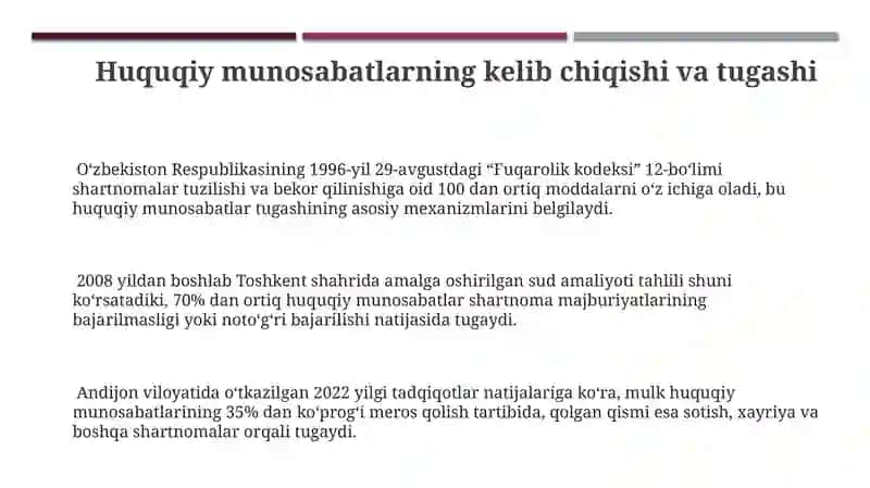 Huquqiy munosabatlarni tartibga soluvchi qonun hujjatlari 3
