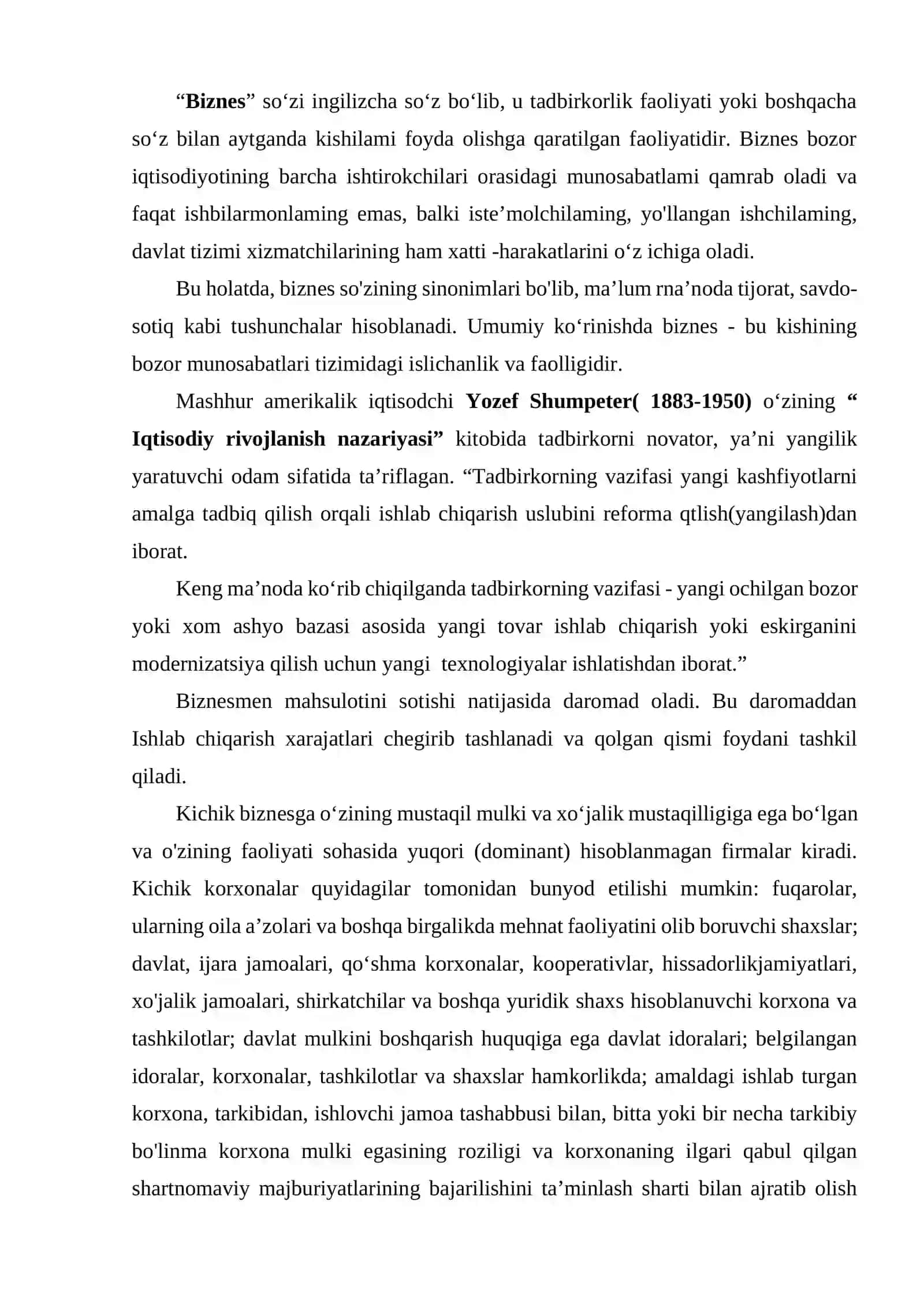 Kichik biznes faoliyatining tashkiliy-huquqiy shakllari 3