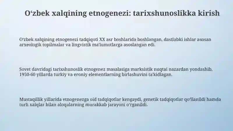 O’zbekxalqietniktarixitarixshunosligi 3