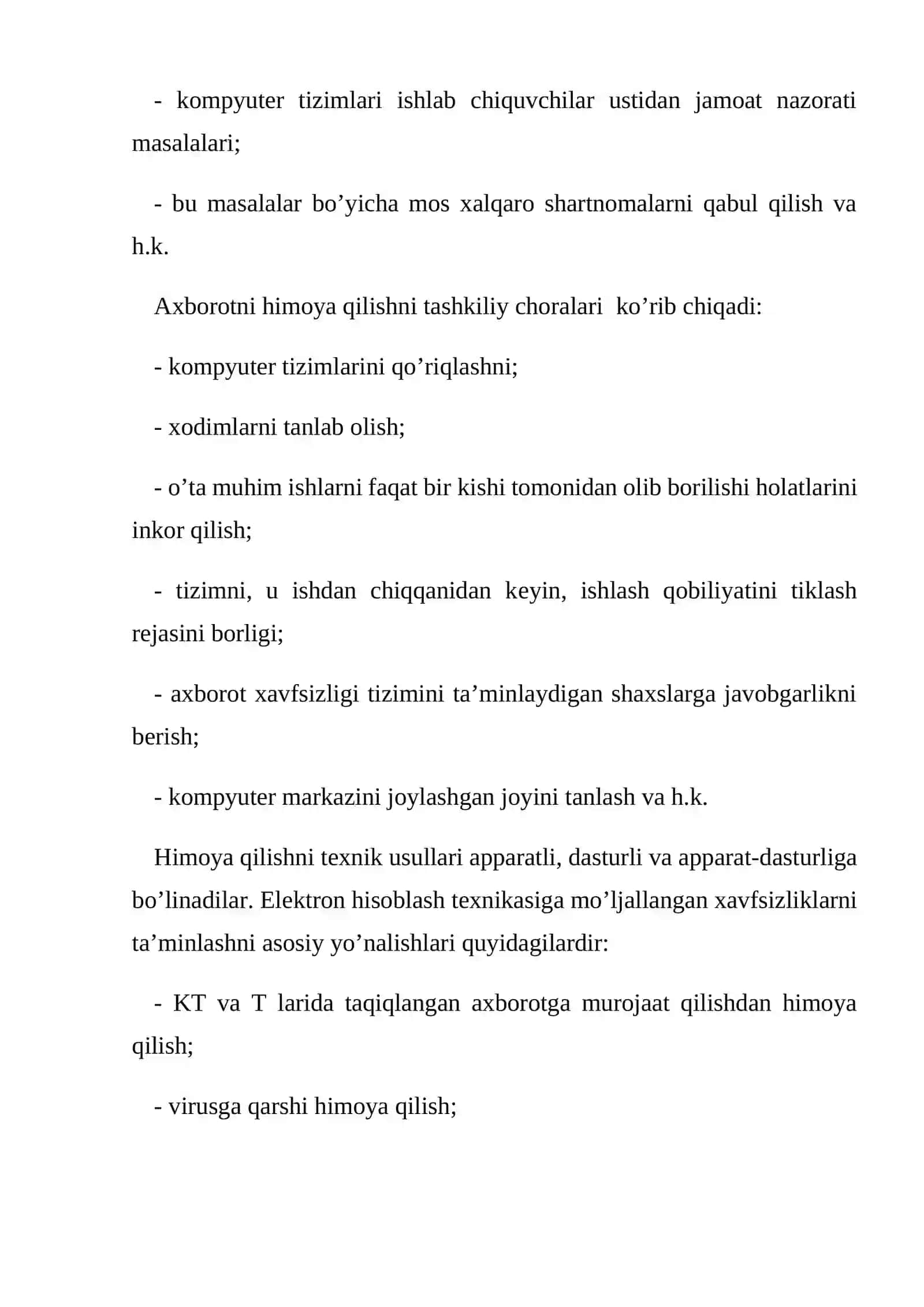 Axborot xavfsizligi va uni himoyalash 3