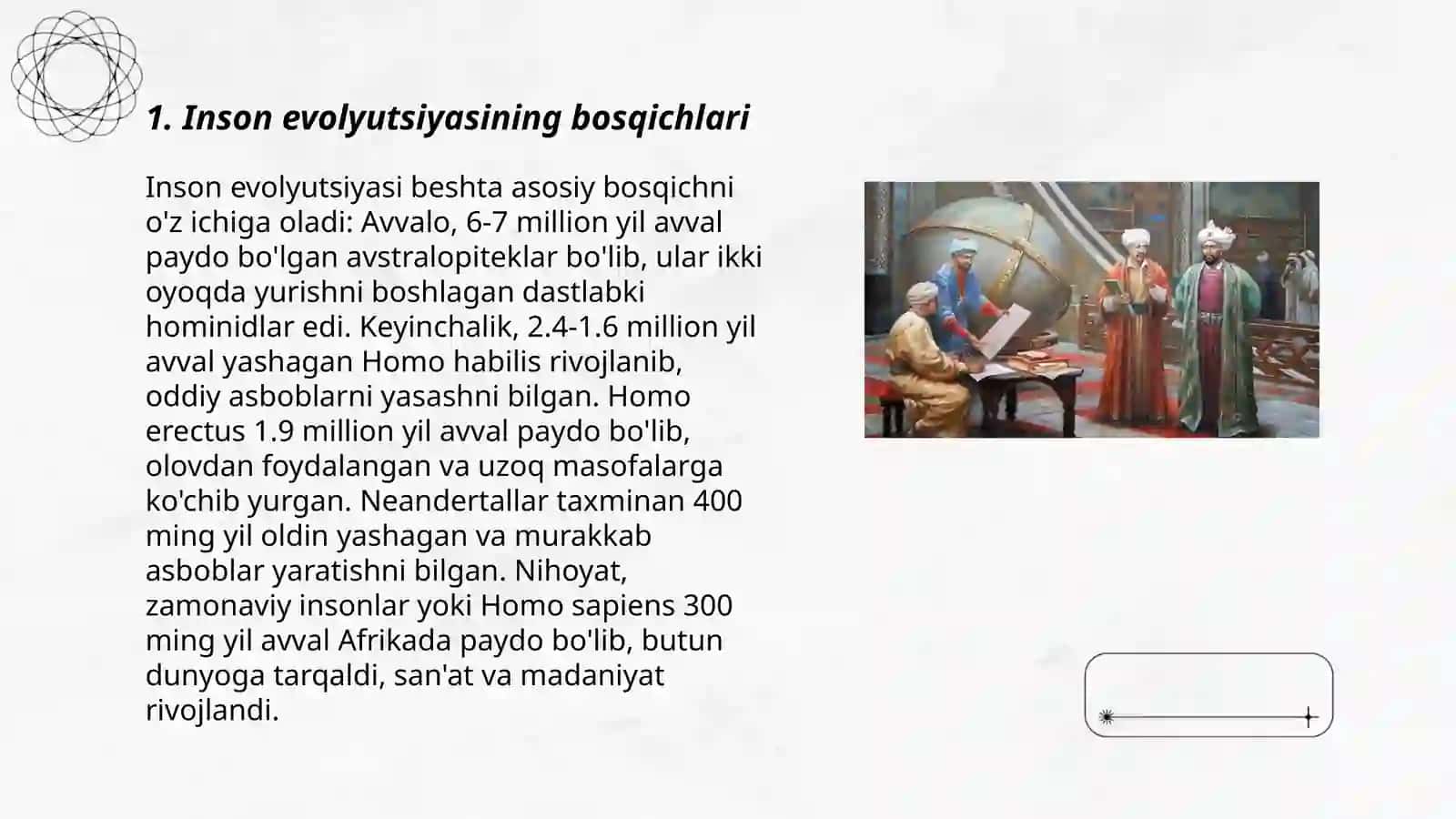 Tarixiy antropologiyada inson va uning iptidosi masalalarining ilmiy oʻrganilishi 3