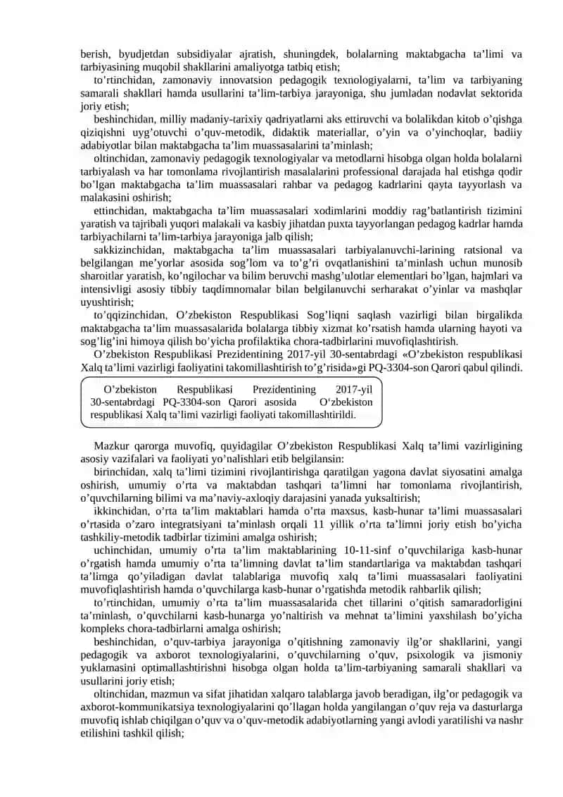 O‘ZBEKISTON RESPUBLIKASIDA TA’LIM TIZIMINI RIVOJLANTIRISHNING KONTSEPTUAL ASOSLARI 3