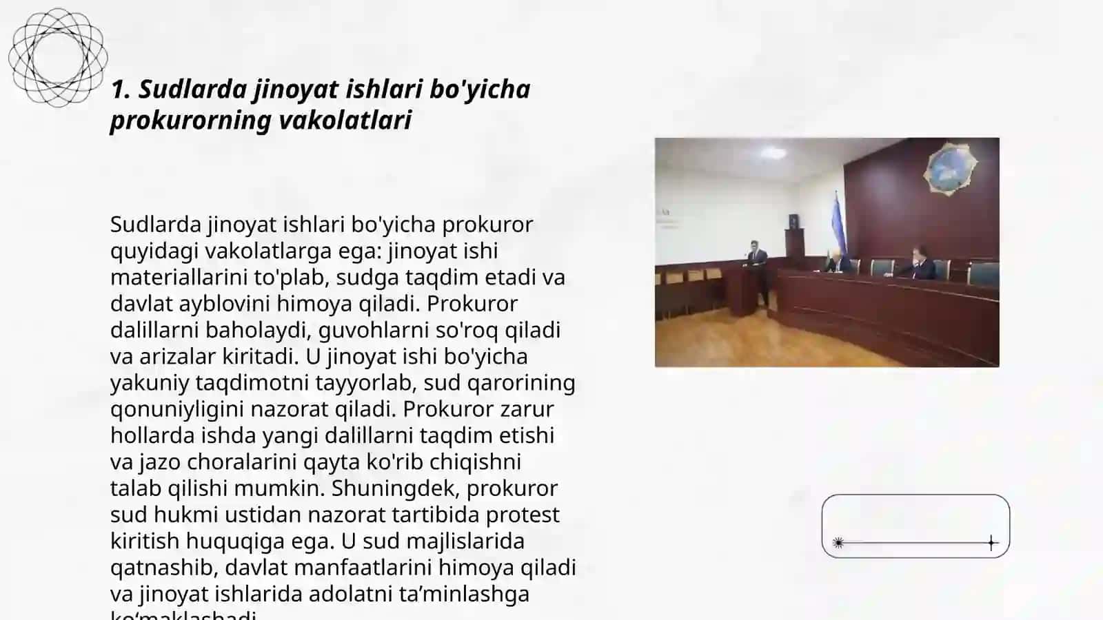 Prokurorning ishtiroki sudlarda jinoyat ishlari 3