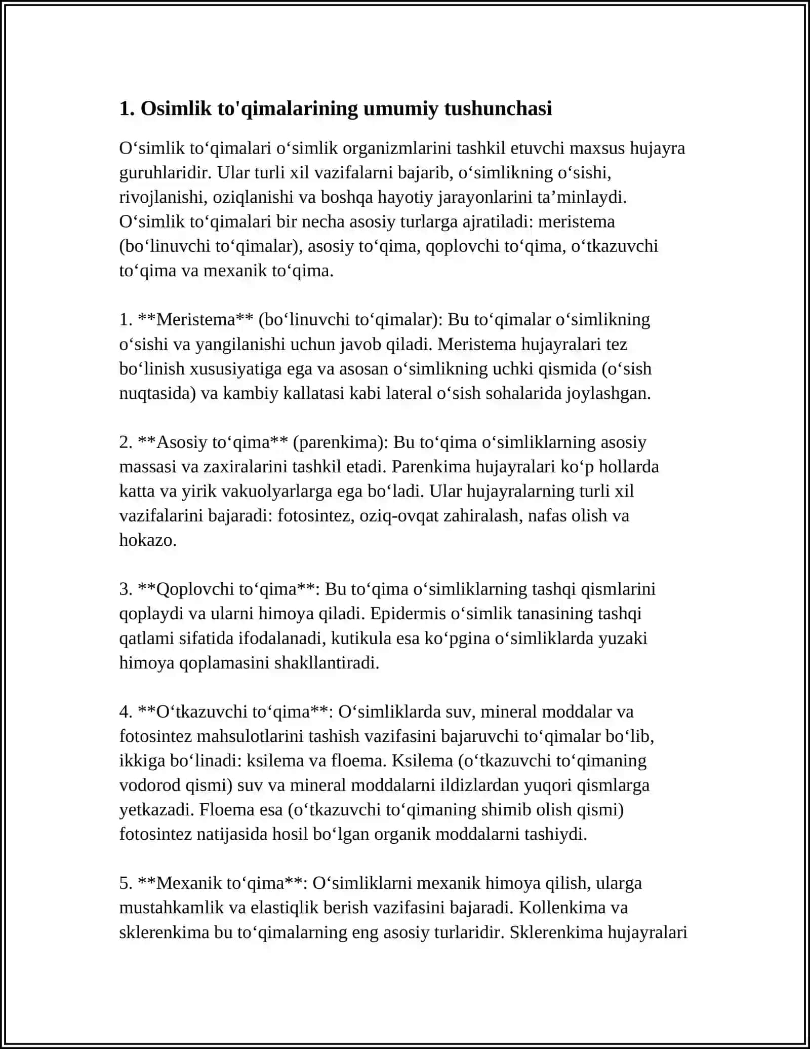 OSIMLIK TOQIMA VA ULARNING KLASSIFIKATSIYASI 3