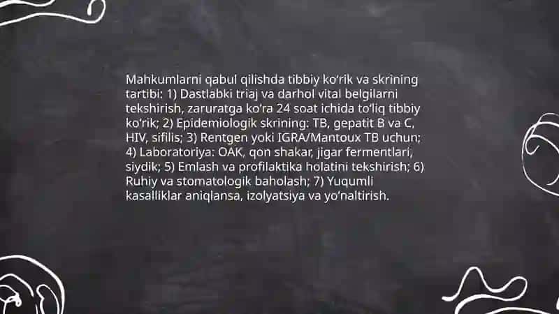 Mahkumlarning tibbiy-sanitariyata’minoti 3