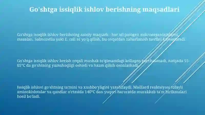 Go'shtga issiqlik ishlov berish 3