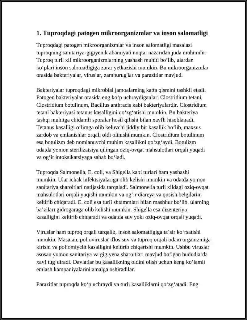 TUPROQNI SANITAR-GIGIENIK AHAMIYATI 3