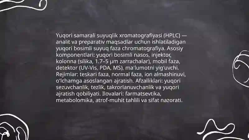 Suyuqlik xromotografiyasi turlari 3