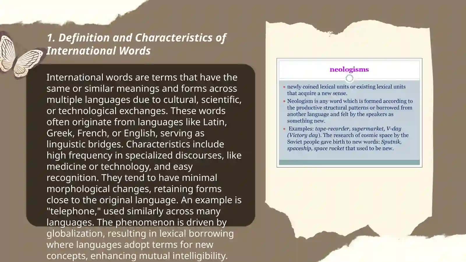 The translation of internatsional words and neologisms 3