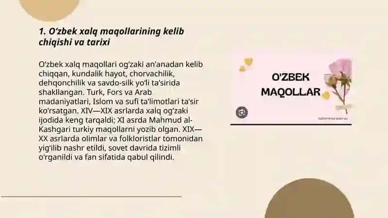 Oʻzbek xalq maqollari 3