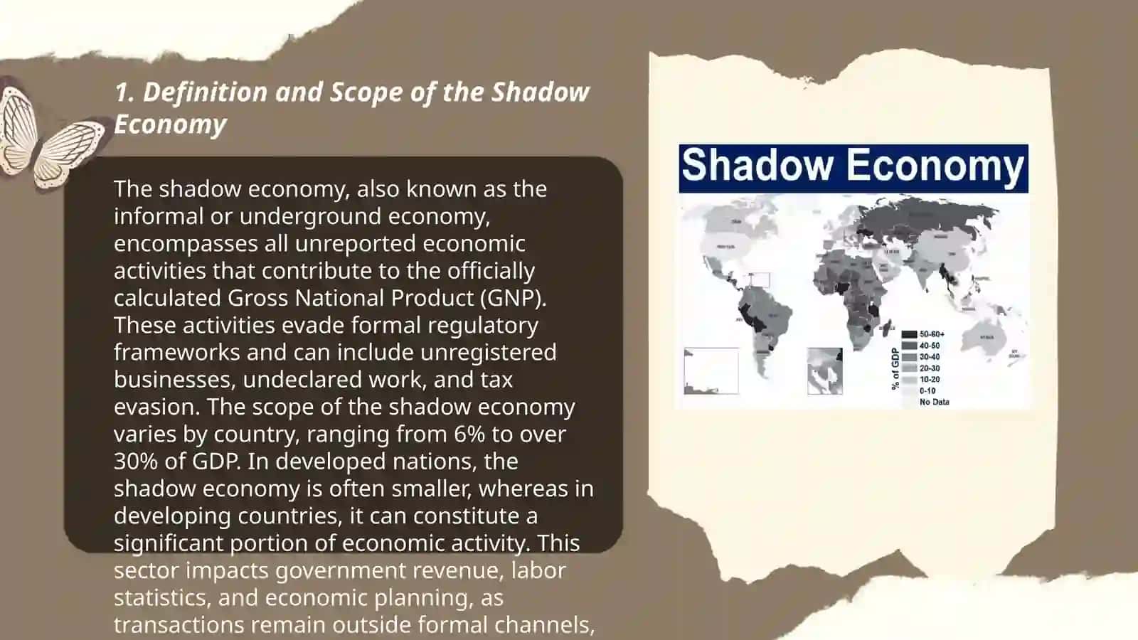 The shadow economy: challenges for policymakers 3