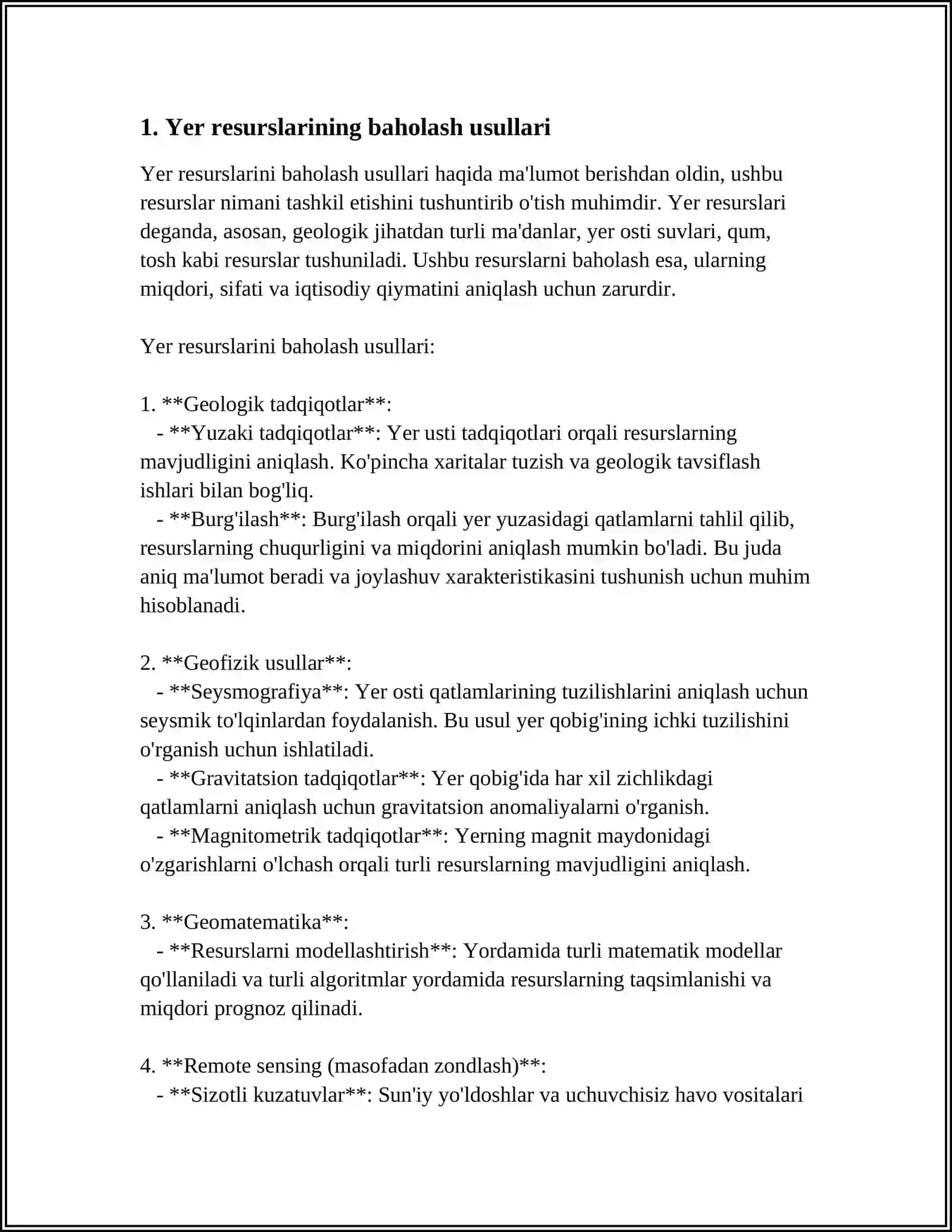 YERNING NARXI VA UNI BELGILOVCHI OMILLAR. AGROSANOAT INTEGRATSIYASI.AGROSANOAT MAJMUASI VA SOHALARI.AGROBIZNES VA UNING TURLARI 3