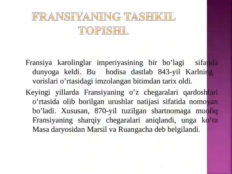 Fransiyaning tashkil topishi 3